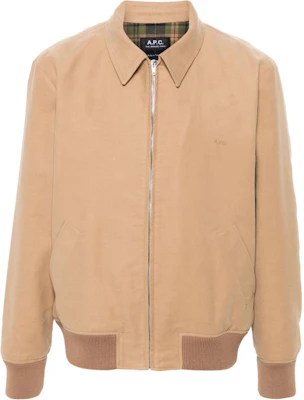 A.P.C. Jaket Lengan Panjang Logo Sulam Beige Lelaki COHAKH02706BAA Buy A.P.C. Jaket Lengan Panjang Logo Sulam Beige Lelaki COHAKH02706BAA