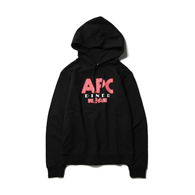 A.P.C. Logo Graphic Print Hoodie Black () CODCYH27542