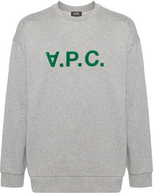 A.P.C. Logo Cetakan Crewneck Sweatshirt Kelabu COFDXH27836-PLB Buy A.P.C. Logo Cetakan Crewneck Sweatshirt Kelabu COFDXH27836-PLB