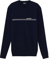 A.P.C. Logo Print Crewneck Sweatshirt Navy Blue - Casual Wear CODDA-H23866-IAK-DARKNAVY A.P.C. Logo Print Crewneck Sweatshirt Navy Blue - Casual Wear CODDA-H23866-IAK-DARKNAVY