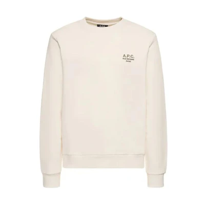 A.P.C. Logo Print Crewneck Sweatshirt Off-White COGVGH27699-AAG