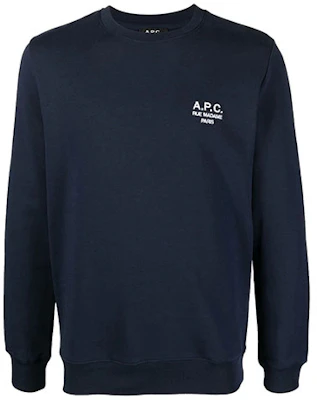 A.P.C. 标志印花蓝色圆领卫衣 COEZDH27699IAJ Buy A.P.C. 标志印花蓝色圆领卫衣 COEZDH27699IAJ