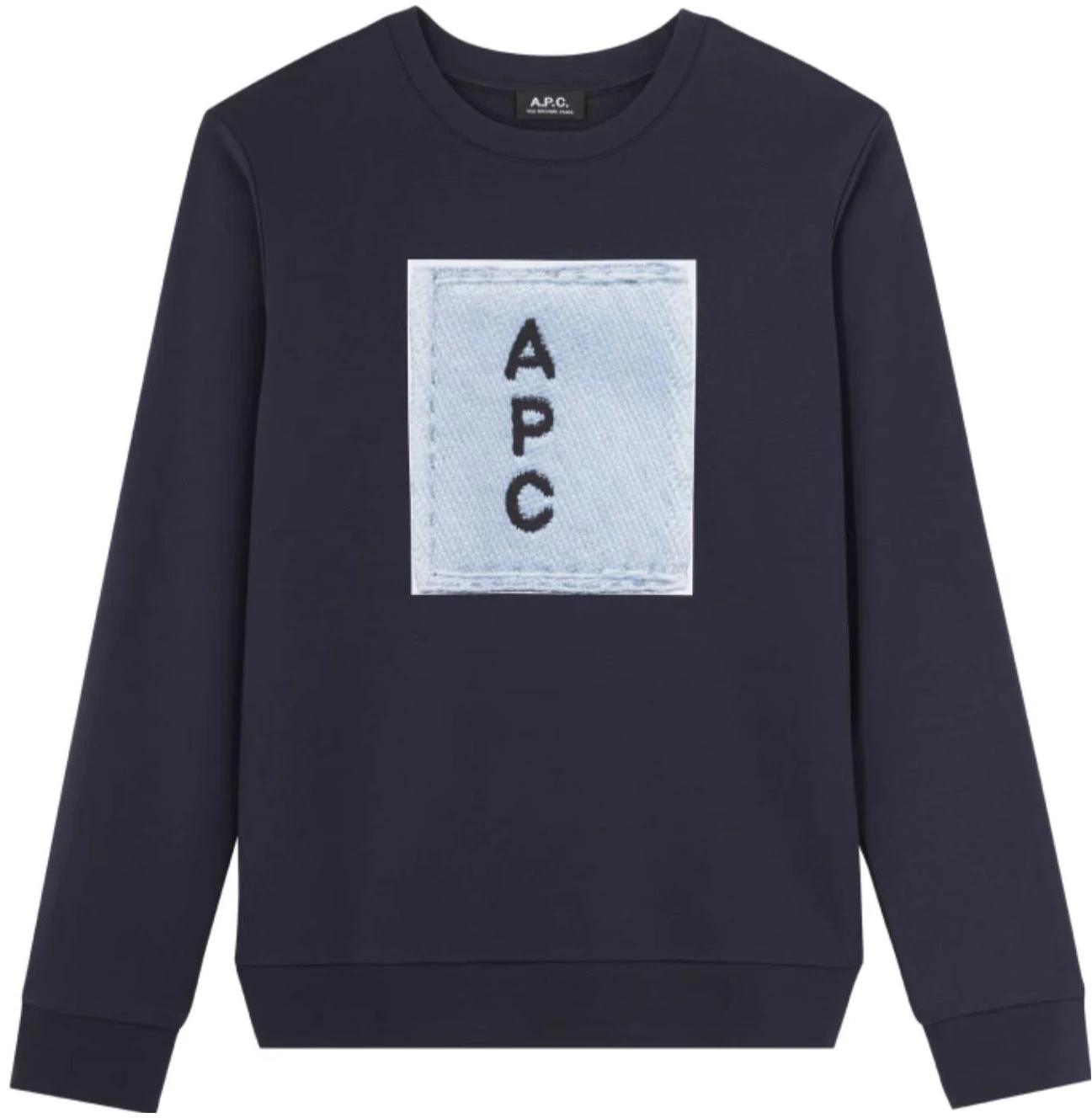 a-p-c-loose-fit-crewneck-letter-print-sweatshirt-navy-blue-coday-h27518-iak