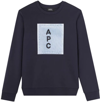 A.P.C. Sweatshirt Longgar Crewneck Cetak Huruf - Biru Tua CODAY-H27518-IAK Buy A.P.C. Sweatshirt Longgar Crewneck Cetak Huruf - Biru Tua CODAY-H27518-IAK
