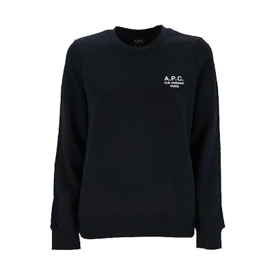 A.P.C. Loose Fit Crewneck Long Sleeve Sweatshirt Black COEZDF27700LZZ
