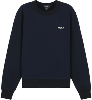A.P.C. Navy Blue Crewneck Logo Print Sweatshirt Lengan Panjang. COHBRH27916-TIQ Buy A.P.C. Navy Blue Crewneck Logo Print Sweatshirt Lengan Panjang. COHBRH27916-TIQ