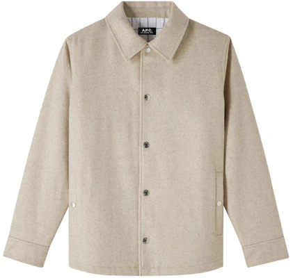 Chaqueta Unisex Beige A.P.C. New Alan de Manga Larga con Cuello WOAQIM02791AAD Buy Chaqueta Unisex Beige A.P.C. New Alan de Manga Larga con Cuello WOAQIM02791AAD