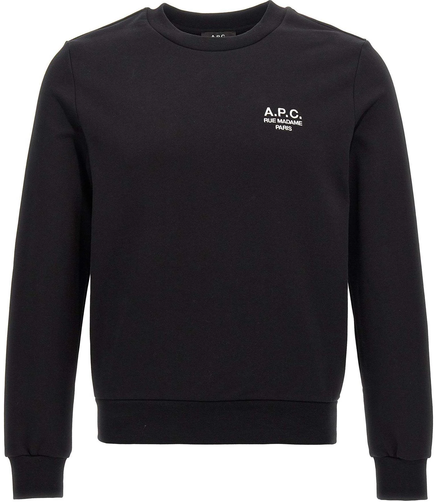 a-p-c-plain-logo-print-crewneck-long-sleeve-sweatshirt-men-s-black-cohbvm-27913-tzc