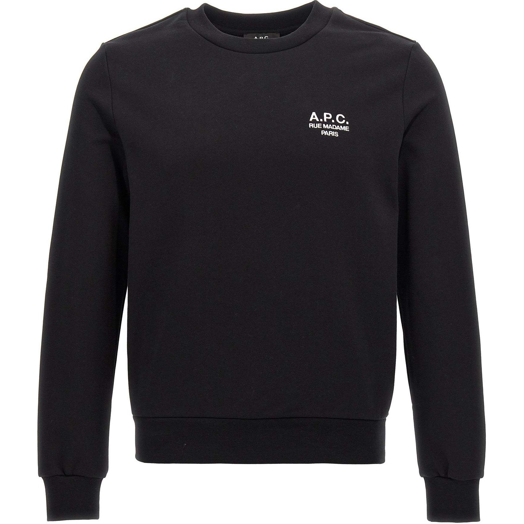 A.P.C. Plain Logo Print Crewneck Long Sleeve Sweatshirt Men’s Black COHBVM27913-TZC 圖 2