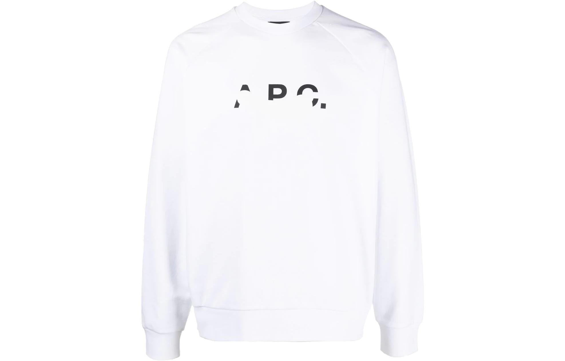 A.P.C. Pullover Sweatshirt with Logo Print Crewneck Design COFAXH27736-AAB