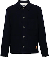 A.P.C. Single-Breasted Solid Color Jacket Navy Blue WOAQJH02933-IAK A.P.C. Single-Breasted Solid Color Jacket Navy Blue WOAQJH02933-IAK