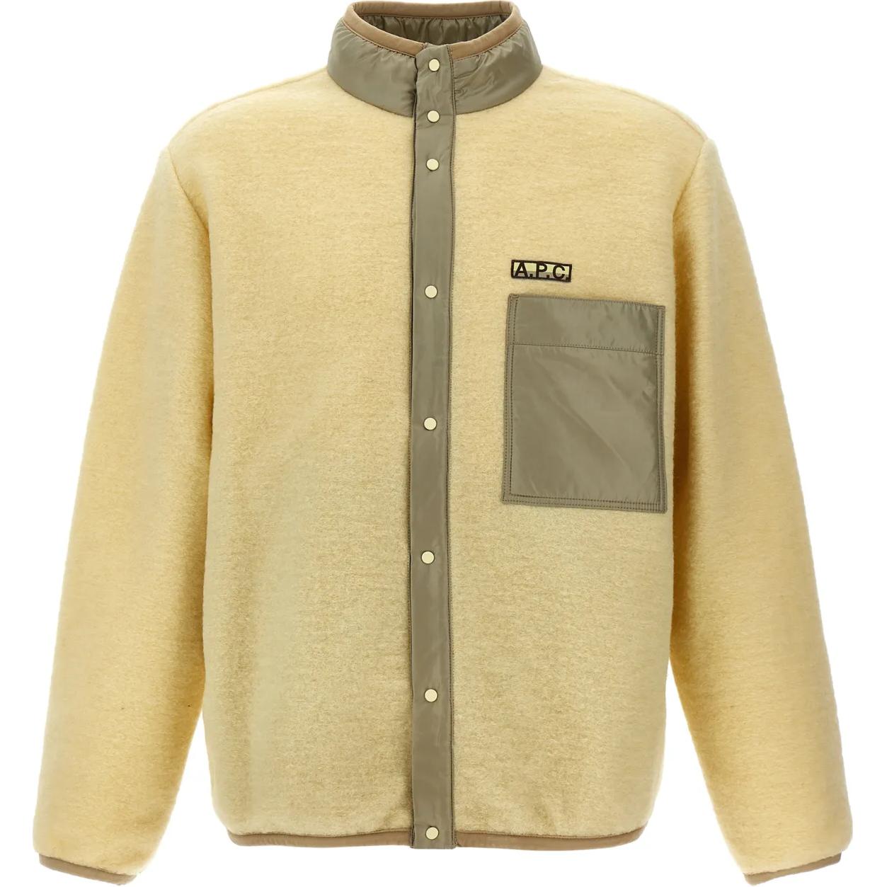 A.P.C. Single-Breasted Stand Collar Yellow Jacket WVBCAM02855-DAB