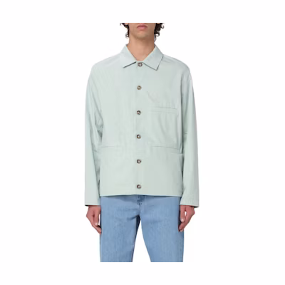 A.P.C. Slim-Fit Green Long-Sleeve Button-Up Jacket COGXSH02966-KAB