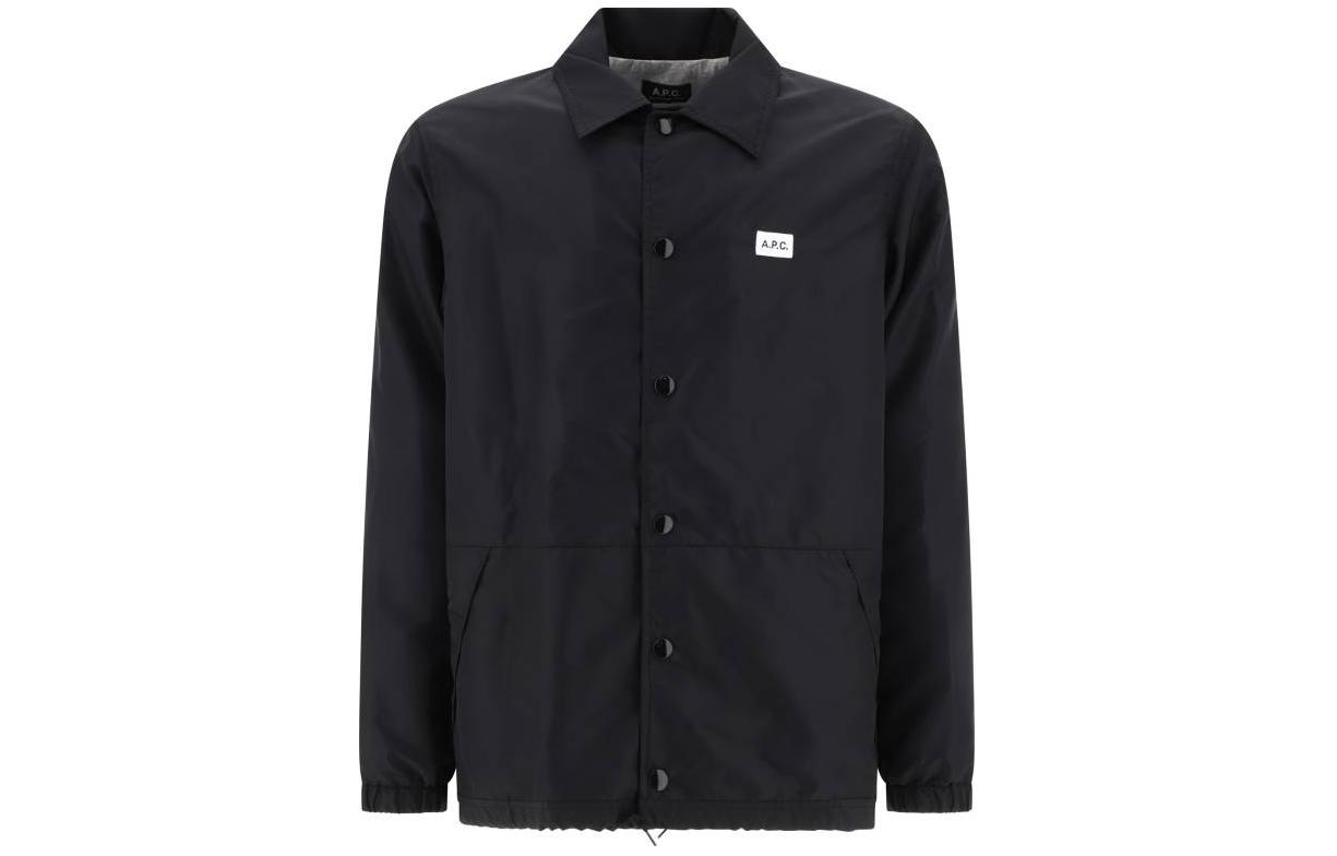 A.P.C. Solid Button Logo Jacket Black PAAFAH02739-LZZ