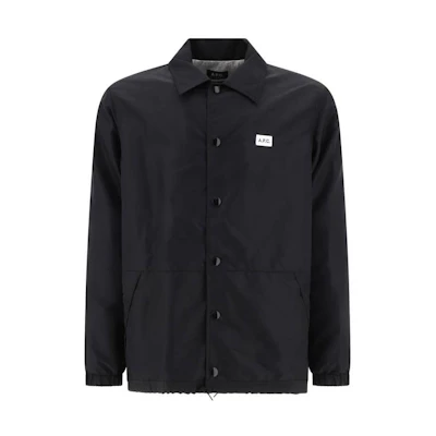 A.P.C. Solid Button Logo Jacket Black PAAFAH02739-LZZ