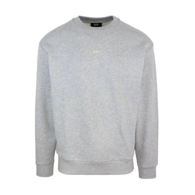 A.P.C. Solid Color Crewneck Pullover Sweatshirt Grey COHBXH27910-TPP