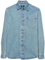 A.P.C. Solid Color Long-Sleeve Jacket Men’s Blue COGWCH02837-AIB A.P.C. Solid Color Long-Sleeve Jacket Men’s Blue COGWCH02837-AIB