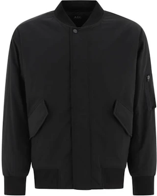 Chaqueta Negra A.P.C. Baseball Cuello Bolsillo Color Sólido PSAIYH02842-LZA Buy Chaqueta Negra A.P.C. Baseball Cuello Bolsillo Color Sólido PSAIYH02842-LZA