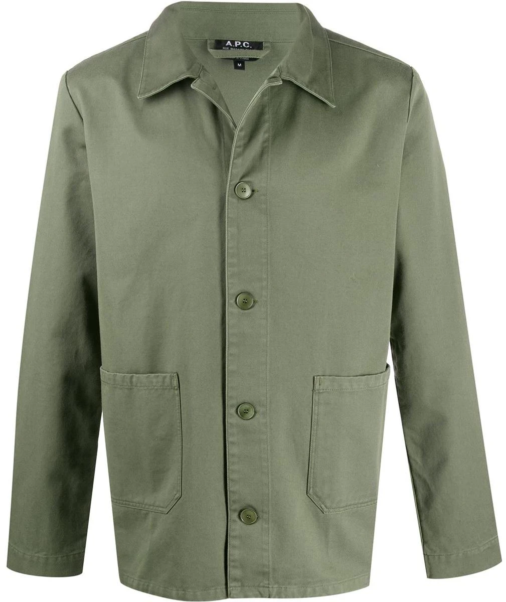 a-p-c-solid-color-single-breasted-utility-jacket-green-codddh-03053-kaf
