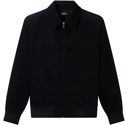 Chaqueta A.P.C. Azul Marino con Cremallera y Color Sólido COESY-H02706-IAJ Buy Chaqueta A.P.C. Azul Marino con Cremallera y Color Sólido COESY-H02706-IAJ
