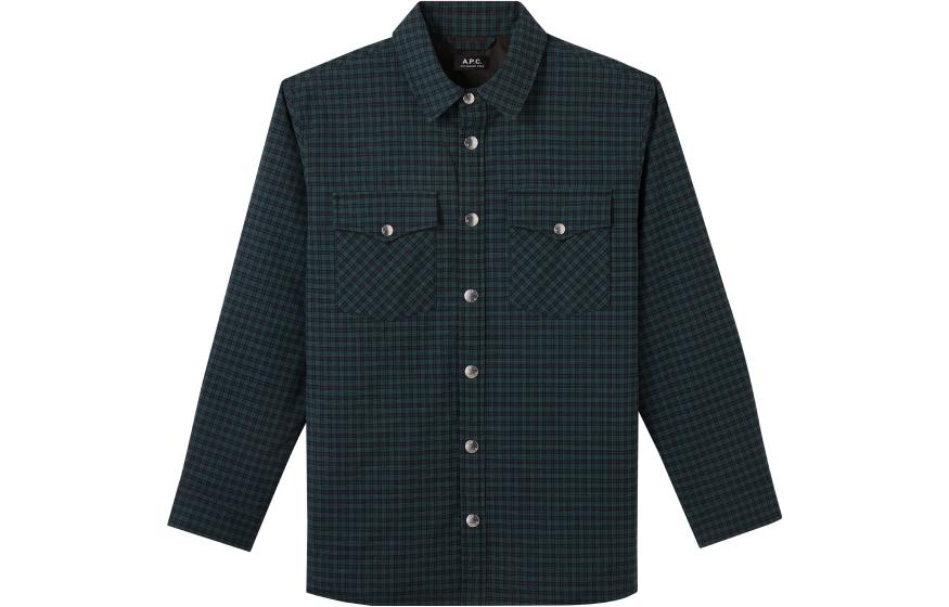 A.P.C. Solid Long-Sleeve Jacket Near Black COEXE-H02737-LZA