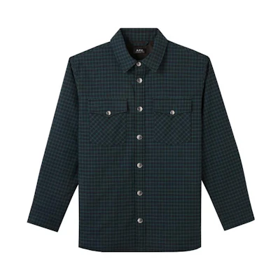 A.P.C. Solid Long-Sleeve Jacket Near Black COEXE-H02737-LZA