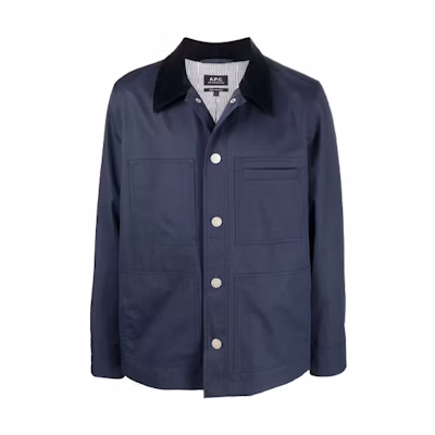 A.P.C. SS21 Andre Lightweight Jacket Blue H02619COELS-IAJ