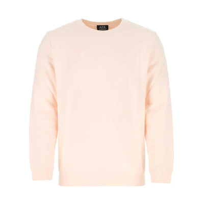A.P.C. SS21 Pink Logo Embroidered Crewneck Long Sleeve Sweatshirt COEPQH27665-EAD