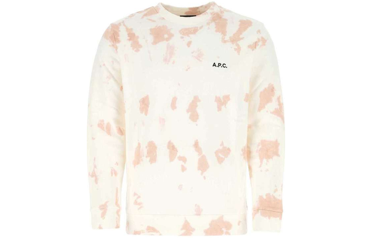 A.P.C. SS21 Tie-Dye Crewneck Long Sleeve Pullover Pink () COEJOH27635-FAA