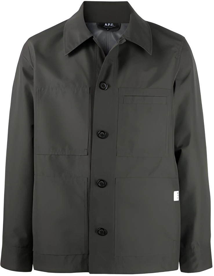 a-p-c-ss-22-black-button-up-shirt-jacket-psaglh-02619-jac