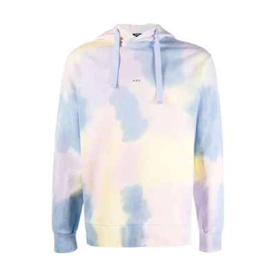 A.P.C. SS22 Colorblock Hoodie Men Multicolor H27703COEWP-SAA