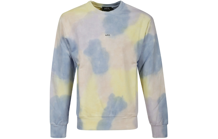 A.P.C. SS22 Gradient Crewneck Sweatshirt Colorblock Design COEWPH27704-SAA