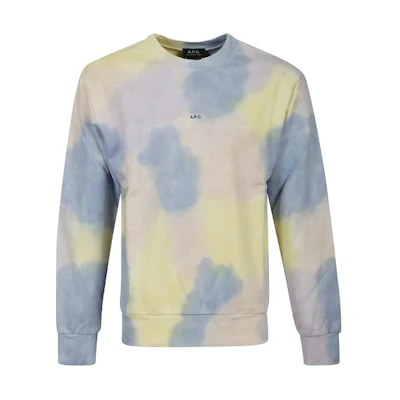 A.P.C. SS22 Gradient Crewneck Sweatshirt Colorblock Design COEWPH27704-SAA