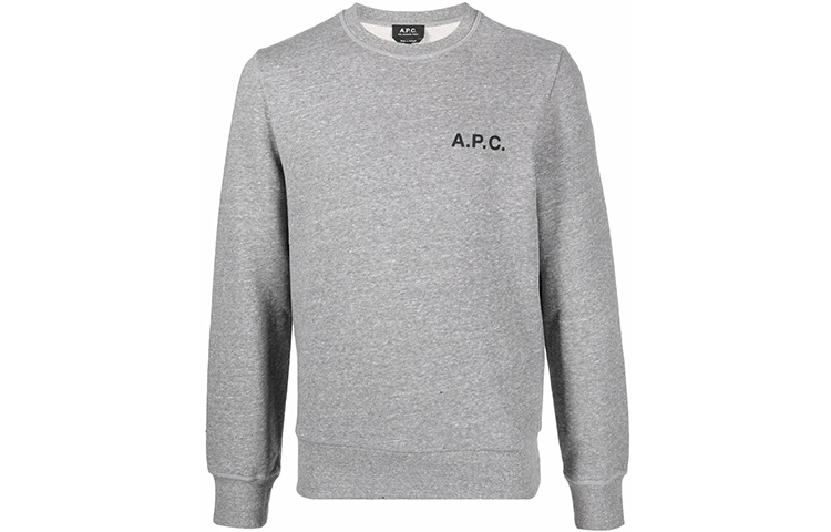 A.P.C. SS22 Logo Crewneck Sweatshirt Men’s Gray COEVVH27691-PLA