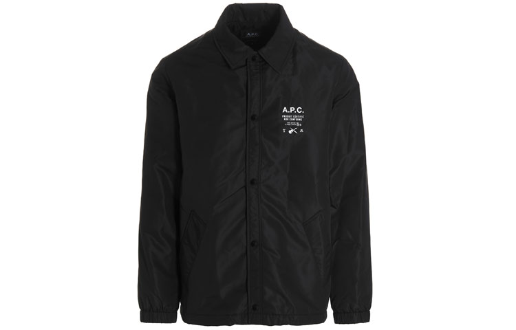 A.P.C. SS22 Long Sleeve Casual Jacket Black PAAESH02705LZZ