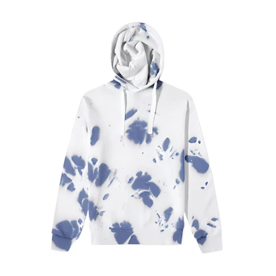 A.P.C. SS22 Tie-Dye Long-Sleeve Hoodie White () COEWQ-H27703-IAI