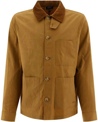 Chaqueta Casual Marrón Claro de Manga Larga con Cuello A.P.C. SS23 COERCH02841CAB Buy Chaqueta Casual Marrón Claro de Manga Larga con Cuello A.P.C. SS23 COERCH02841CAB