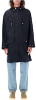 A.P.C. SS23 Navy Blue Mid-Length Hooded Casual Jacket H30193COERC-IAK A.P.C. SS23 Navy Blue Mid-Length Hooded Casual Jacket H30193COERC-IAK