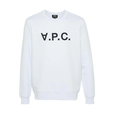 A.P.C. SS24 Alphabet Pattern Knit Sweatshirt Unisex Light Blue COFAXH27378-BLUE