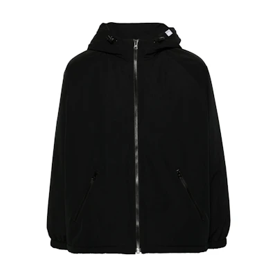 A.P.C. SS24 Black Relaxed Fit Zip-Up Hoodie Jacket Long Sleeve PSAJBM02674-BLACK