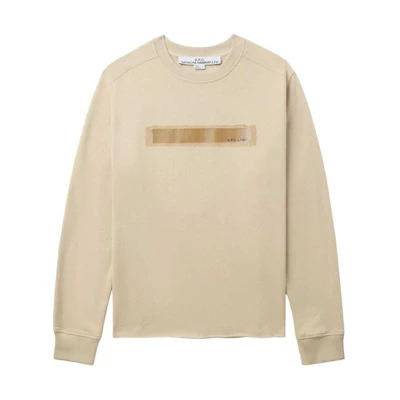 A.P.C. SS24 Logo Print Raglan Crewneck Sweater Beige Mens COGYLH27894-BEIGE