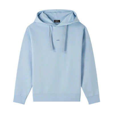 A.P.C. SS24 Loose Fit Hoodie Light Blue COEIPH27622-IAB