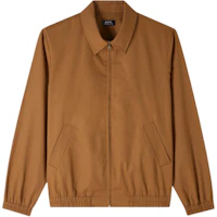 A.P.C. SS24 Loose Fit Zip-Up Jacket Caramel Color Long Sleeve COGXSH02922-CAB A.P.C. SS24 Loose Fit Zip-Up Jacket Caramel Color Long Sleeve COGXSH02922-CAB