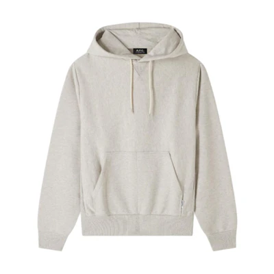 A.P.C. SS24 Solid Color Hoodie Light Heather Gray COGWVH27867-PAA