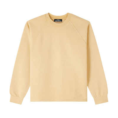 A.P.C. Tame Impala SS24 Embroidered Logo Crewneck Sweatshirt Yellow Unisex COHBT-M27954DAA