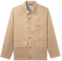 A.P.C. Yellow-Brown Multi-Pocket Button-Up Collar Jacket COETYH02723-BAA A.P.C. Yellow-Brown Multi-Pocket Button-Up Collar Jacket COETYH02723-BAA