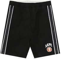 Aape Black Reversible Basketball-Inspired Relaxed Shorts BKX. AAPSPMA685XAM Aape Black Reversible Basketball-Inspired Relaxed Shorts BKX. AAPSPMA685XAM