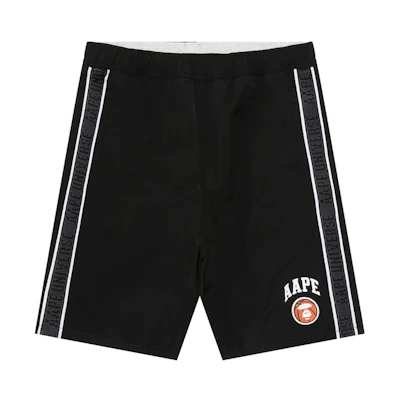 Aape Black Reversible Basketball-Inspired Relaxed Shorts BKX. AAPSPMA685XAM