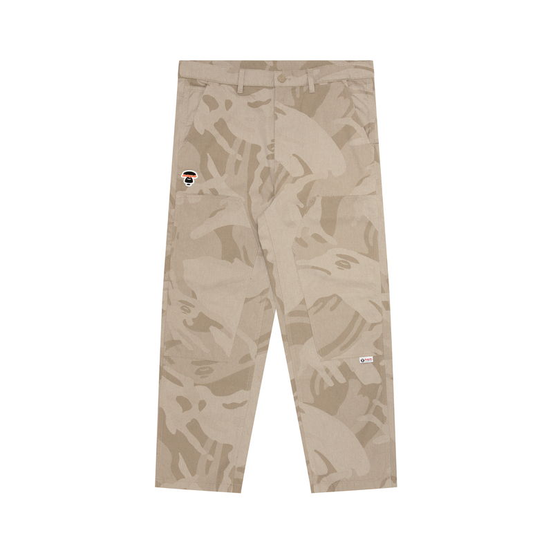 AAPE  Camo Letter Graphic Zipper Casual Pants. AAPPTMA630XXL