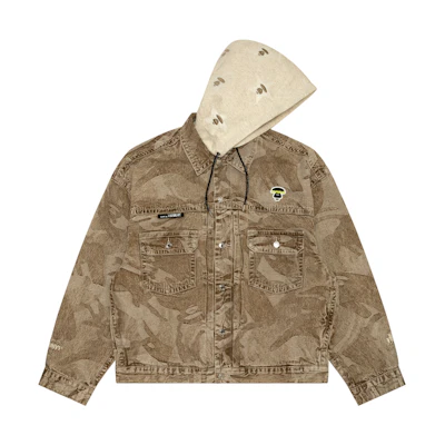 Aape Camo Logo Patch Multi-Pocket Double-Layer Jacket. AAPLJM7588MXL